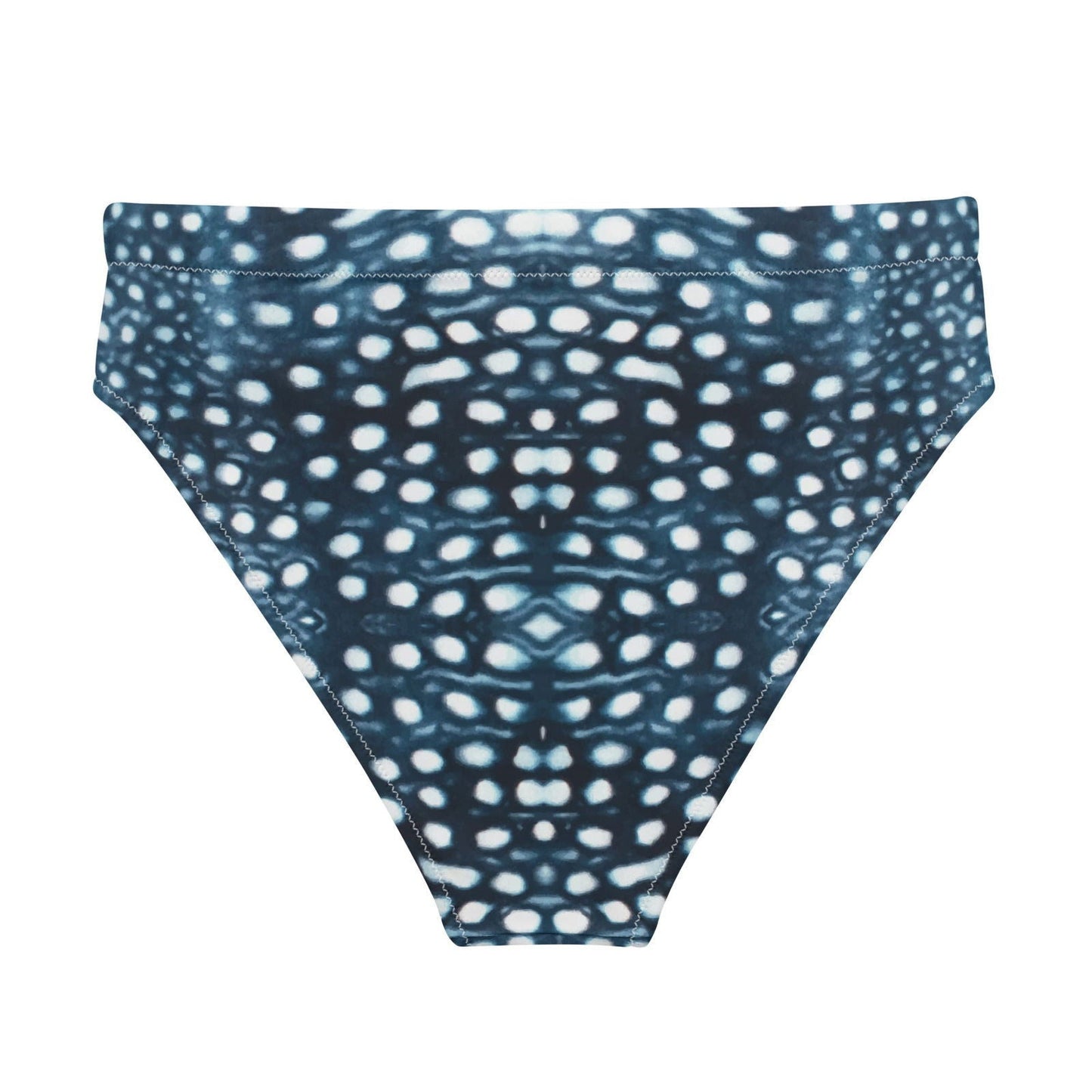 Whale Shark Mosaic Eco High-Waisted Bikini Bottom - 