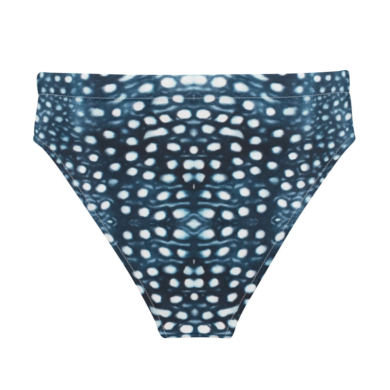 Whale Shark Mosaic Eco High-Waisted Bikini Bottom - 