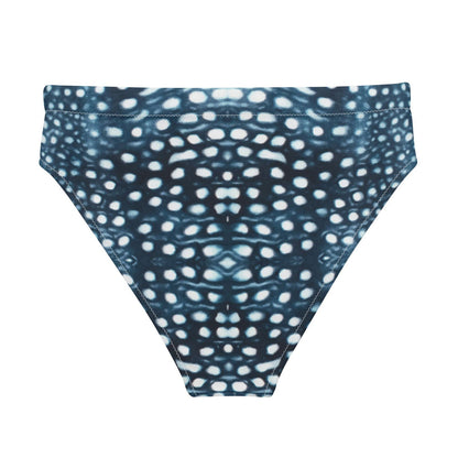 Whale Shark Mosaic Eco High-Waisted Bikini Bottom - 