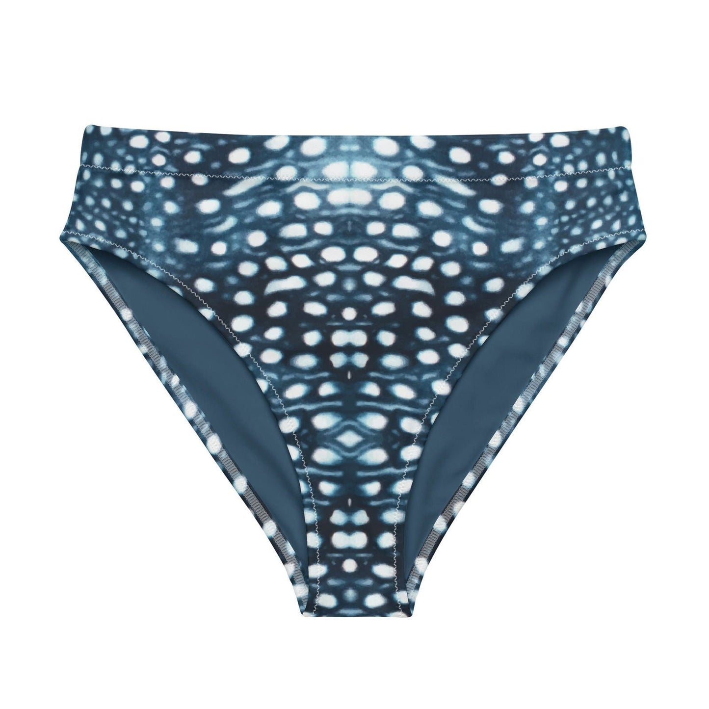 Whale Shark Mosaic Eco High-Waisted Bikini Bottom - 