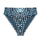 Whale Shark Mosaic Eco High-Waisted Bikini Bottom -  - ["swim","Whale shark","Whale Shark Mosaic","women"]
