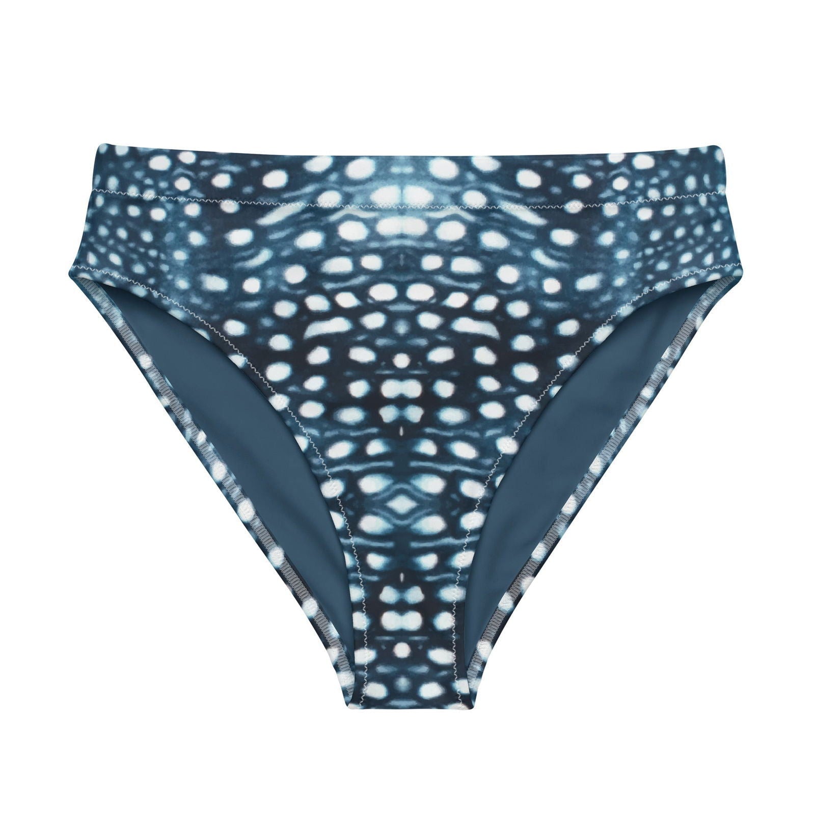 Whale Shark Mosaic Eco High-Waisted Bikini Bottom - 