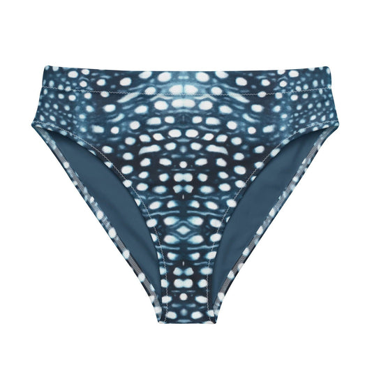 Whale Shark Mosaic Eco High-Waisted Bikini Bottom - 