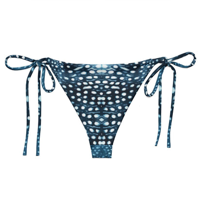 Whale Shark Mosaic Eco String Bikini Bottom - 