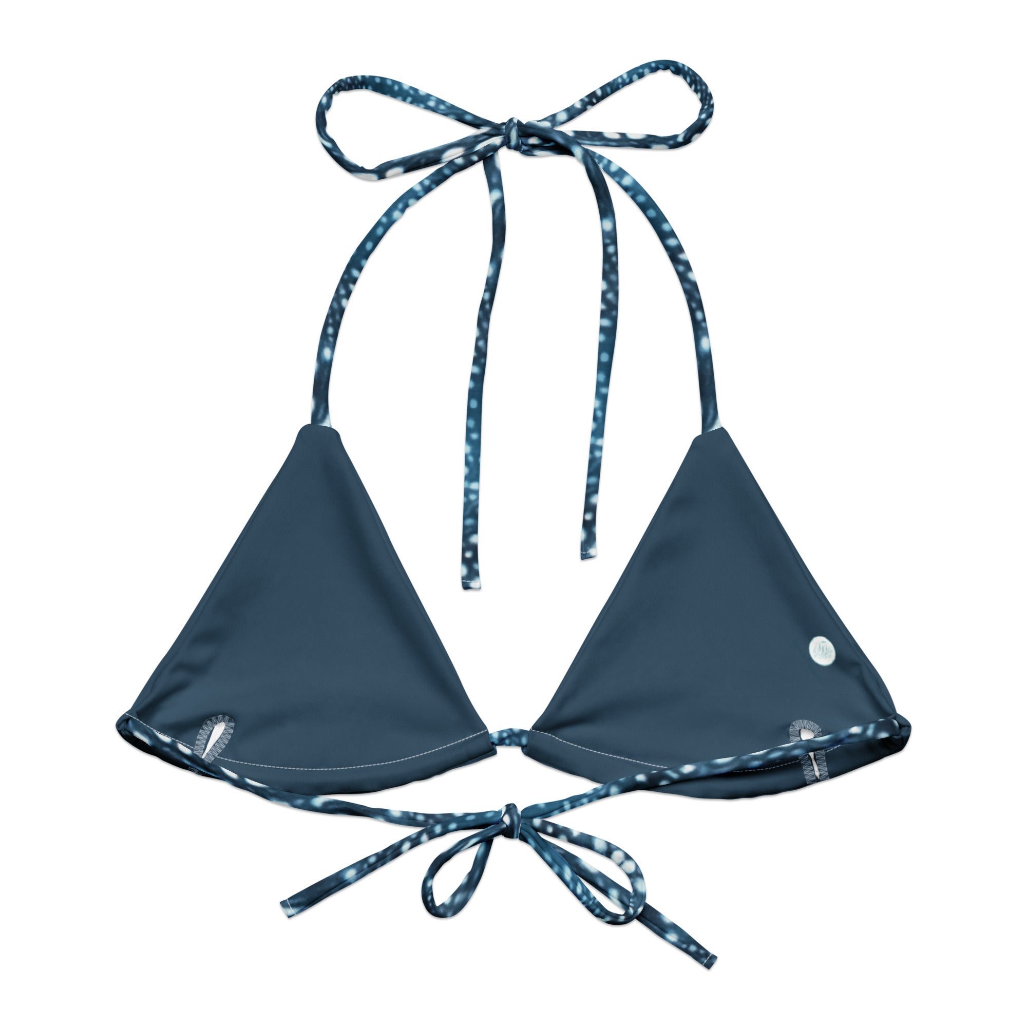 Whale Shark Mosaic Eco String Bikini Top -  - ["swim","Whale shark","Whale Shark Mosaic","women"]