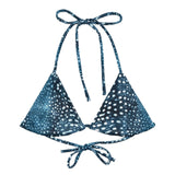 Whale Shark Mosaic Eco String Bikini Top -  - ["swim","Whale shark","Whale Shark Mosaic","women"]