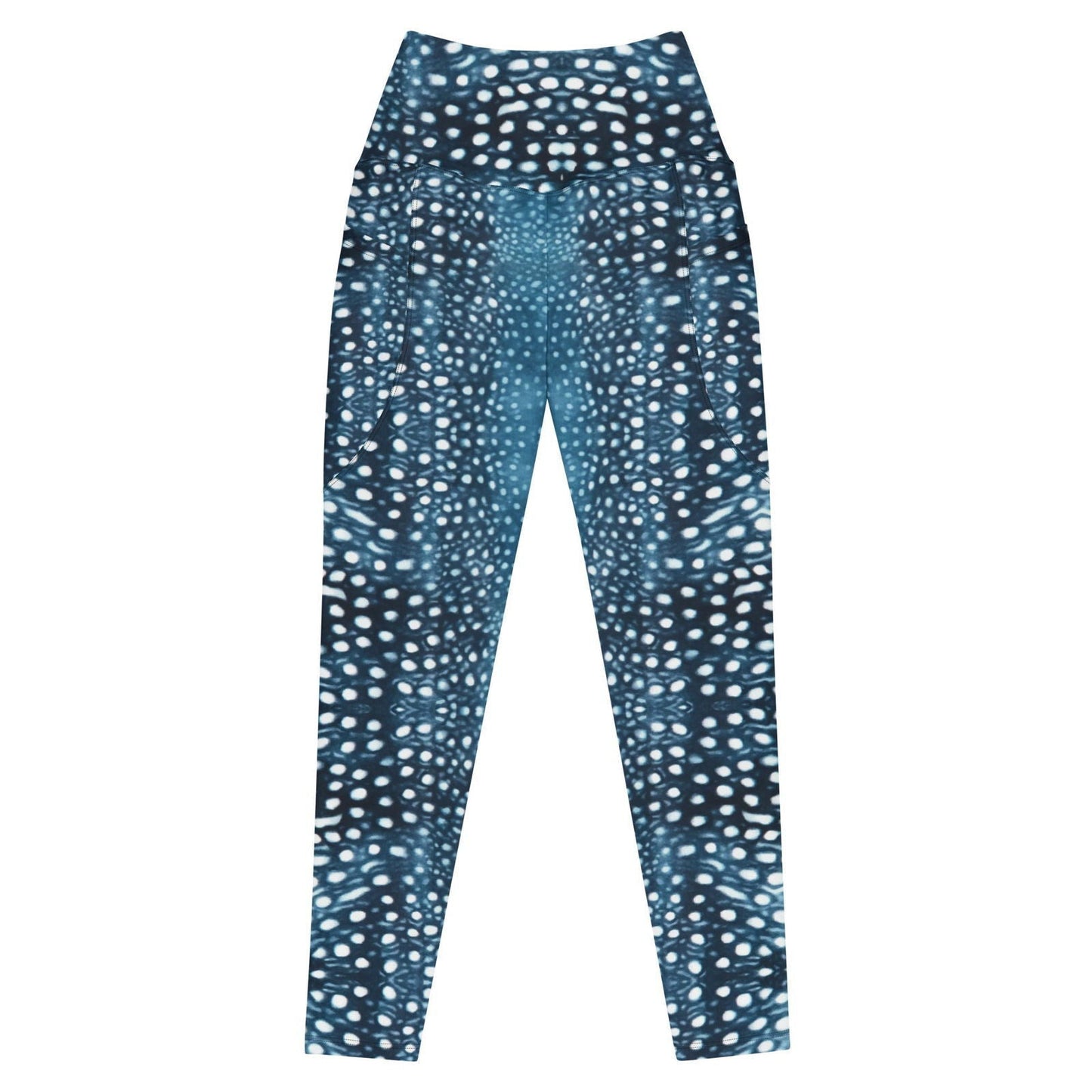 Whale Shark Mosaic Eco Swim Leggings With Pockets - 