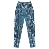 Whale Shark Mosaic Eco Swim Leggings With Pockets -  - ["leggings","whale shark","Whale Shark Mosaic","women"]