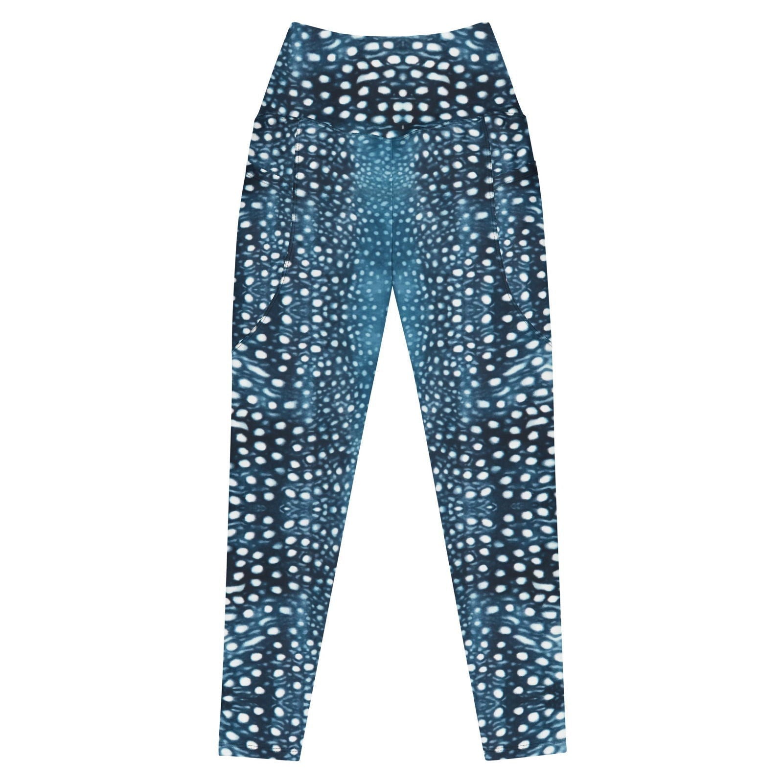 Whale Shark Mosaic Eco Swim Leggings With Pockets - 