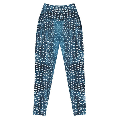 Whale Shark Mosaic Eco Swim Leggings With Pockets - 