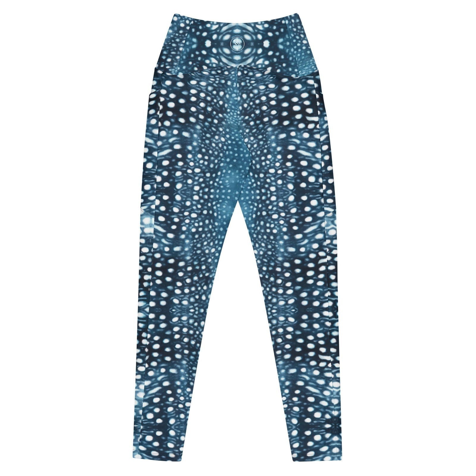 Whale Shark Mosaic Eco Swim Leggings With Pockets - 
