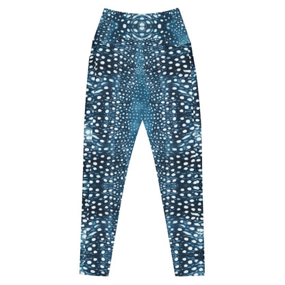 Whale Shark Mosaic Eco Swim Leggings With Pockets - 