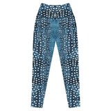 Whale Shark Mosaic Eco Swim Leggings With Pockets -  - ["leggings","whale shark","Whale Shark Mosaic","women"]