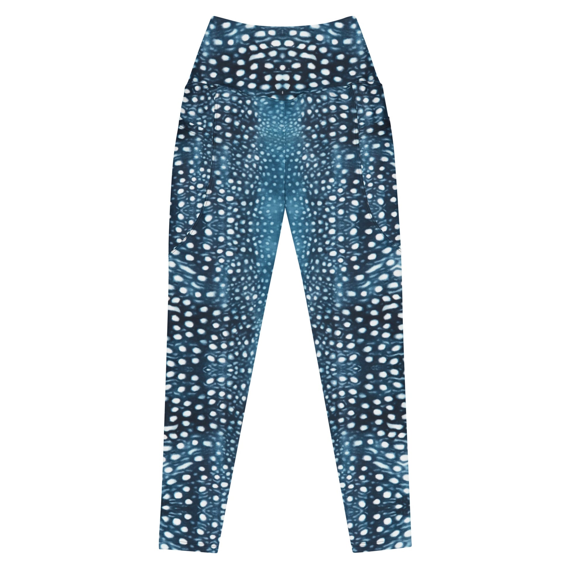 Whale Shark Mosaic Eco Swim Leggings With Pockets - 