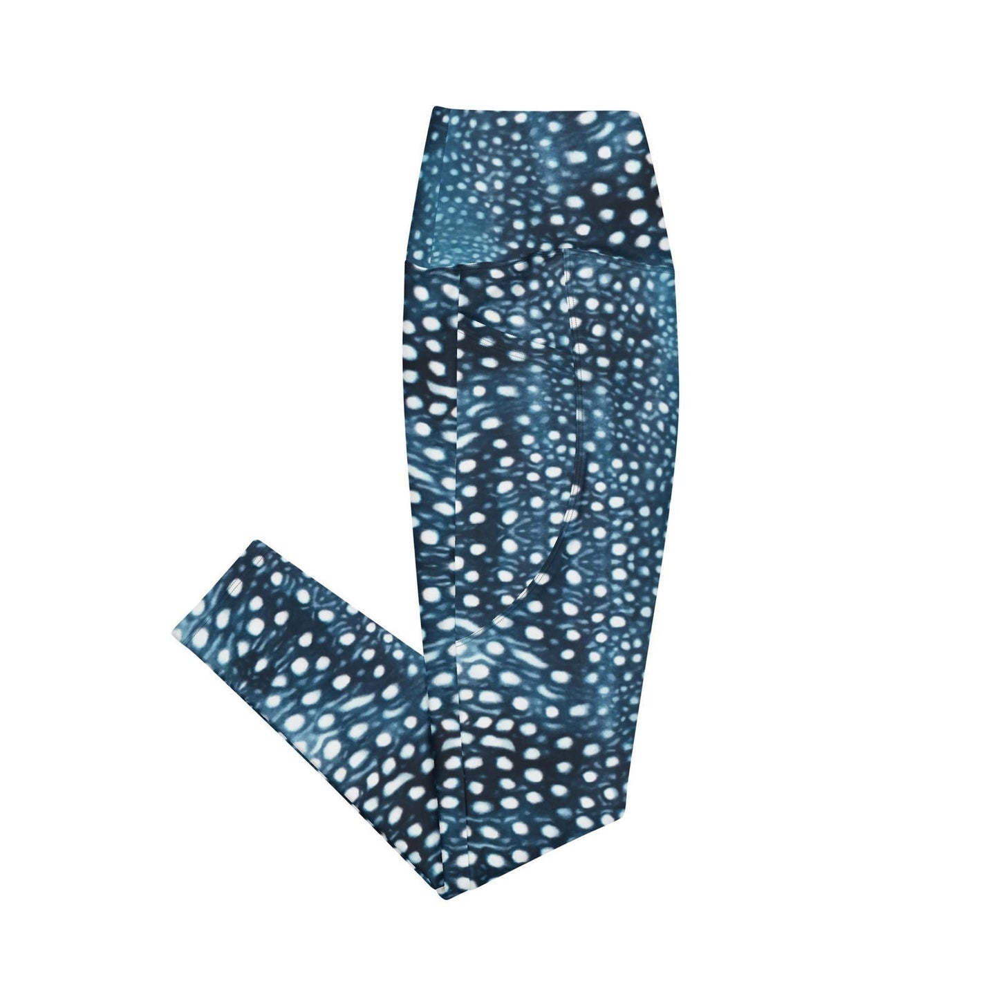 Whale Shark Mosaic Eco Swim Leggings With Pockets - 
