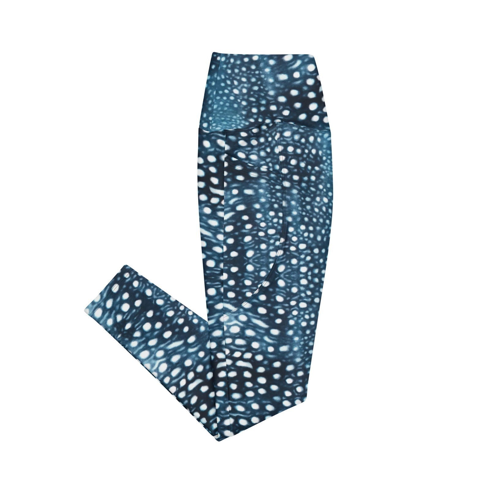 Whale Shark Mosaic Eco Swim Leggings With Pockets - 