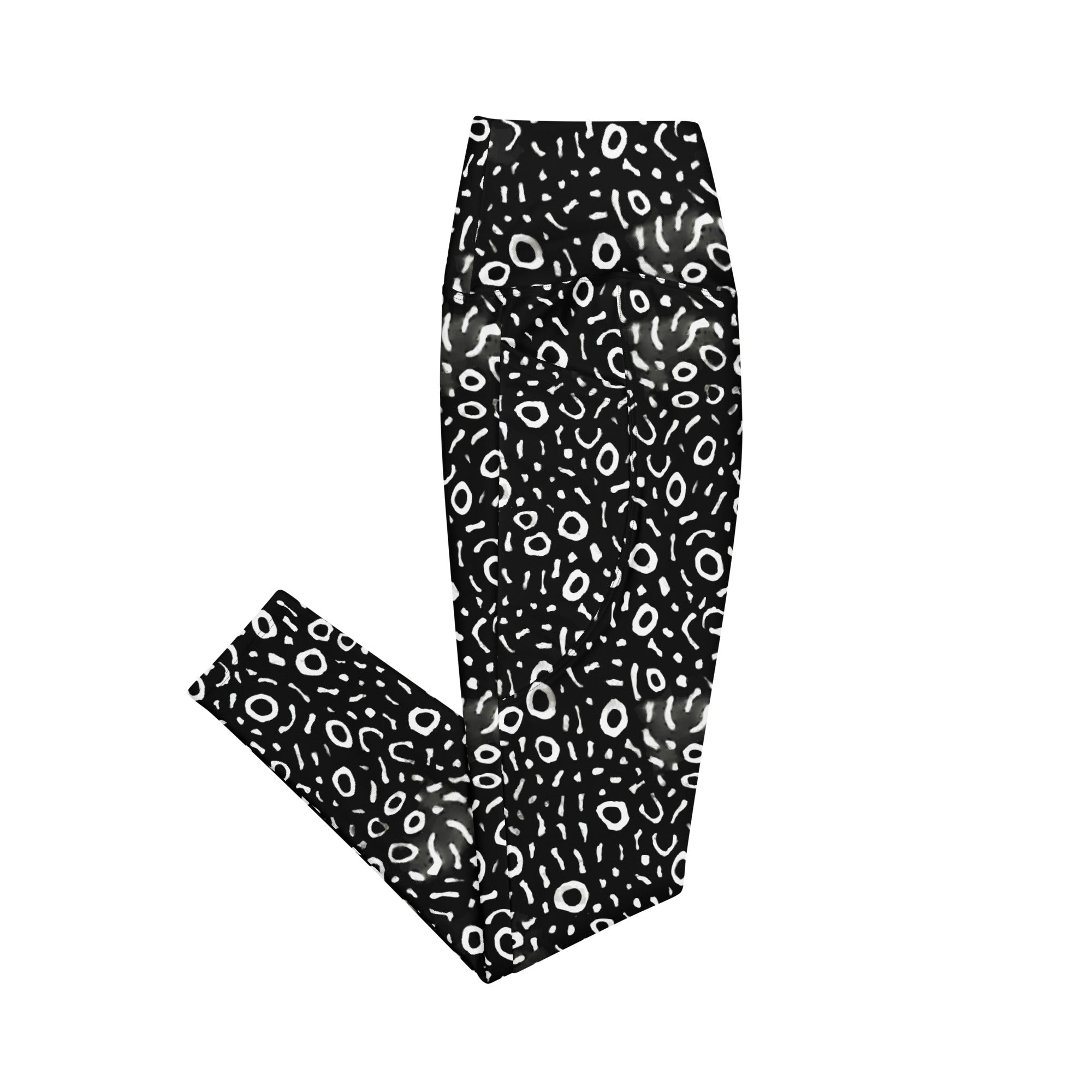 Whale Shark Mosaic Eco Swim Leggings With Pockets -  - ["leggings","whale shark","Whale Shark Mosaic","women"]