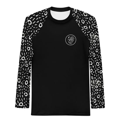 Whale Shark Mosaic Men's Rash Guard - 