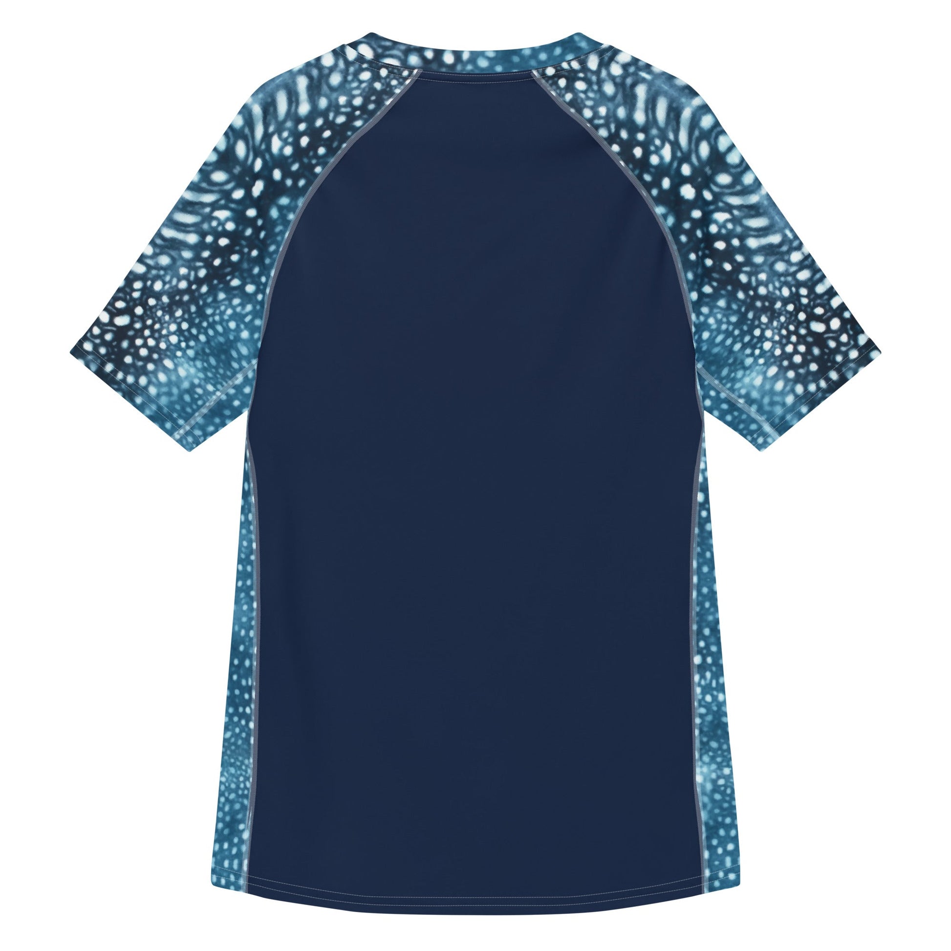 Whale Shark Mosaic Men’s Short Sleeve Swim Shirt - 