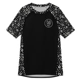 Whale Shark Mosaic Men’s Short Sleeve Swim Shirt -  - ["Men","Rash guard","whale shark","Whale Shark Mosaic"]