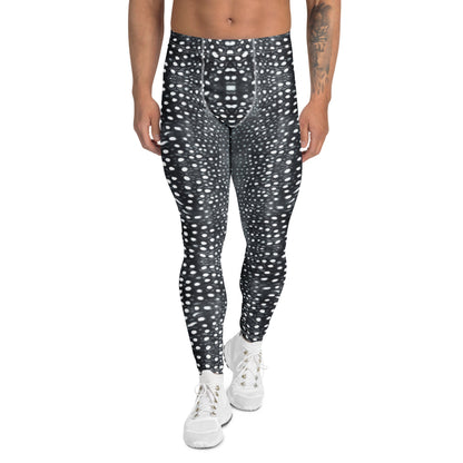 Whale Shark Mosaic Men's Swim Leggings - 