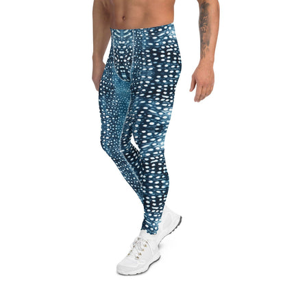 Whale Shark Mosaic Men's Swim Leggings - 