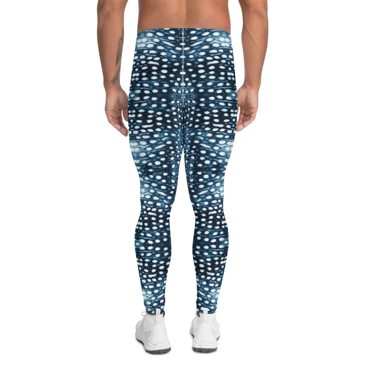 Whale Shark Mosaic Men's Swim Leggings - 