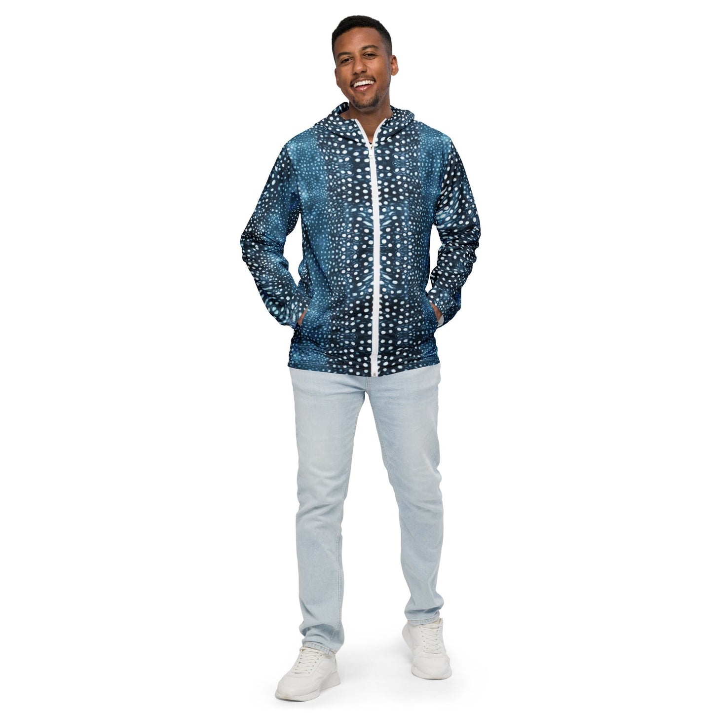 Whale Shark Mosaic Men’s windbreaker - 