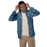 Whale Shark Mosaic Men’s windbreaker -  - ["jacket","men","Whale shark","Whale Shark Mosaic"]