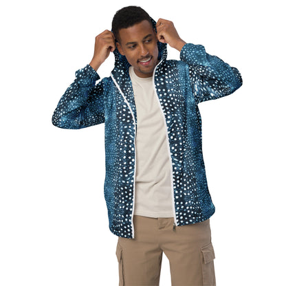 Whale Shark Mosaic Men’s windbreaker - 