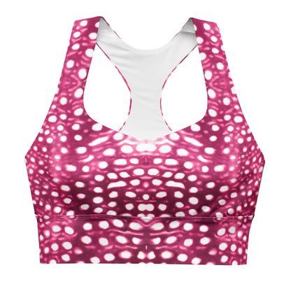 Whale Shark Mosaic Pink Eco Sports Swim Top - 