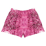 Whale Shark Mosaic Pink Eco Swim Shorts -  - ["Short","swim","whale shark","Whale Shark Mosaic Pink","women"]