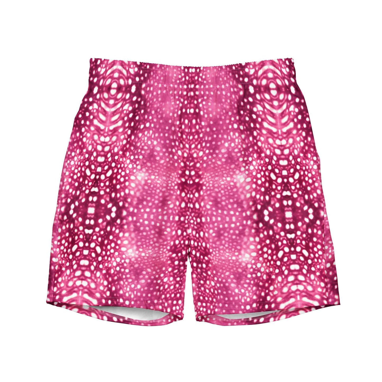 Whale Shark Mosaic Pink Eco Swim Trunks - 