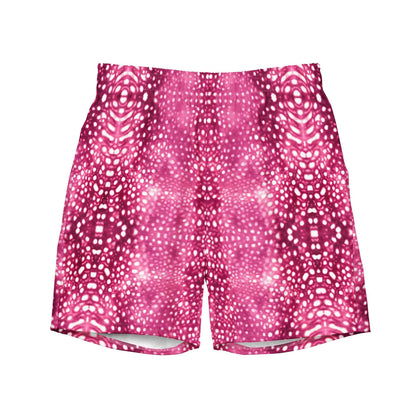Whale Shark Mosaic Pink Eco Swim Trunks - 