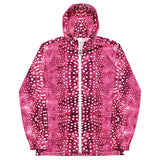 Whale Shark Mosaic Pink Men’s Windbreaker -  - ["Jacket","men","whale shark","Whale Shark Mosaic Pink"]