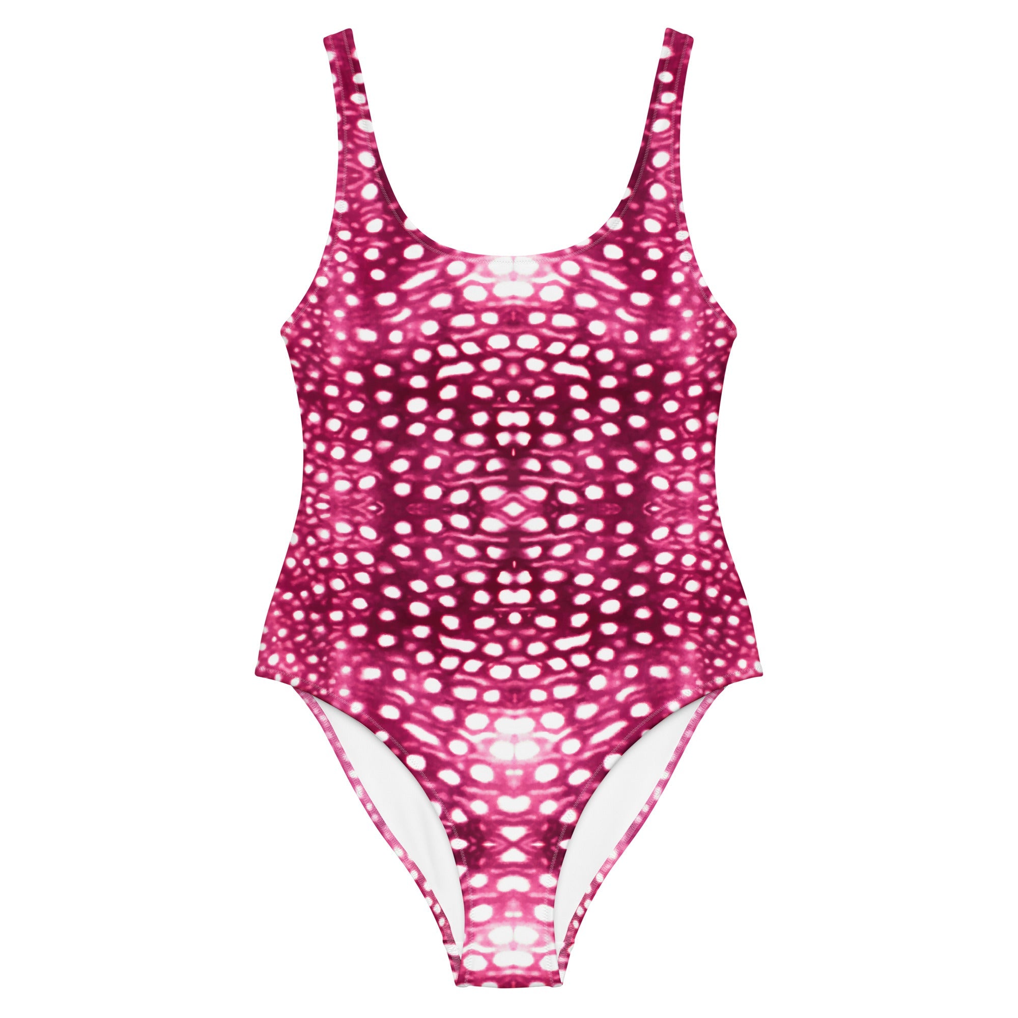 Whale Shark Mosaic Pink One-Piece Swimsuit -  - ["swim","whale shark","Whale Shark Mosaic Pink","women"]