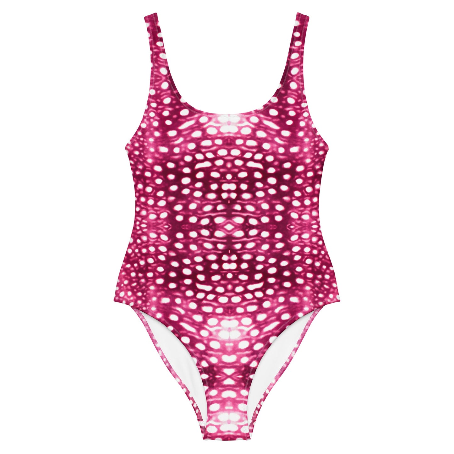 Whale Shark Mosaic Pink One-Piece Swimsuit - 