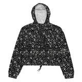 Whale Shark Mosaic Women’s Cropped Windbreaker -  - ["jacket","Whale shark","Whale Shark Mosaic","women"]