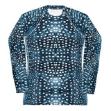 Whale Shark Mosaic Women's Rash Guard -  - ["rash guard","Whale shark","Whale Shark Mosaic","women"]