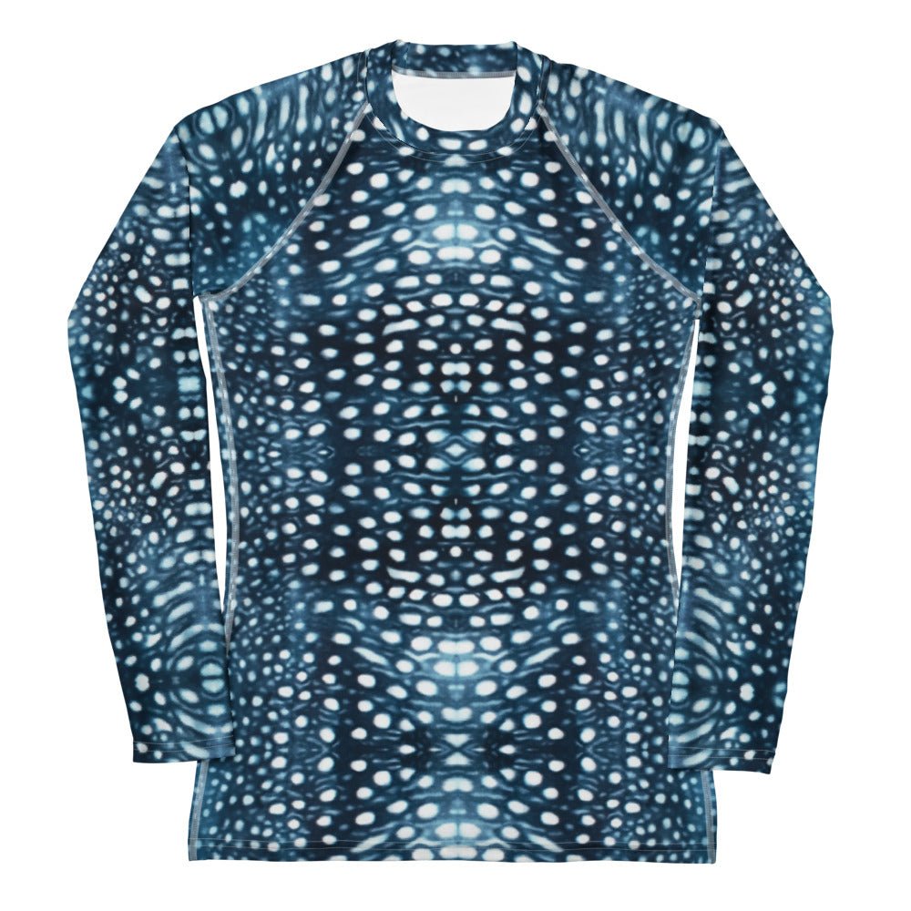 Whale Shark Mosaic Women's Rash Guard - 
