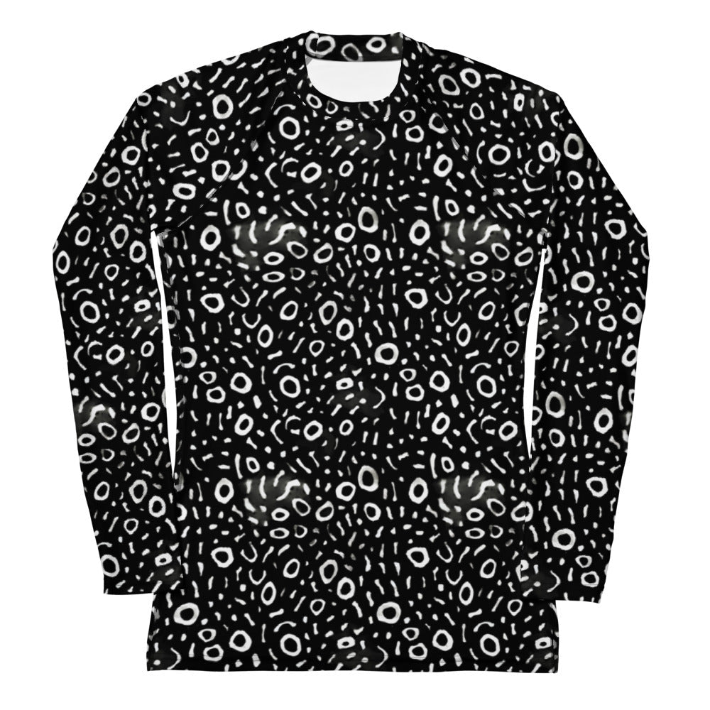 Whale Shark Mosaic Women's Rash Guard - 
