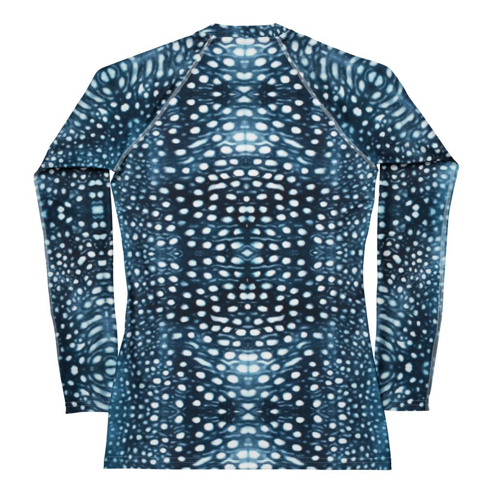 Whale Shark Mosaic Women's Rash Guard - 