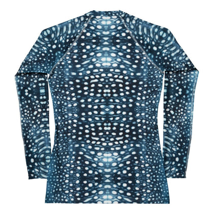 Whale Shark Mosaic Women's Rash Guard - 