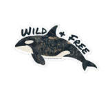 Wild & Free Orca Sticker -  - ["stick"]