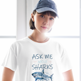Ask Me About Sharks Cropped Tee
