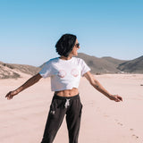 Women’s Pink Scallop Shell Crop Top -  - ["T","women"]