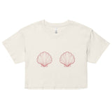 Women’s Pink Scallop Shell Crop Top -  - ["T","women"]